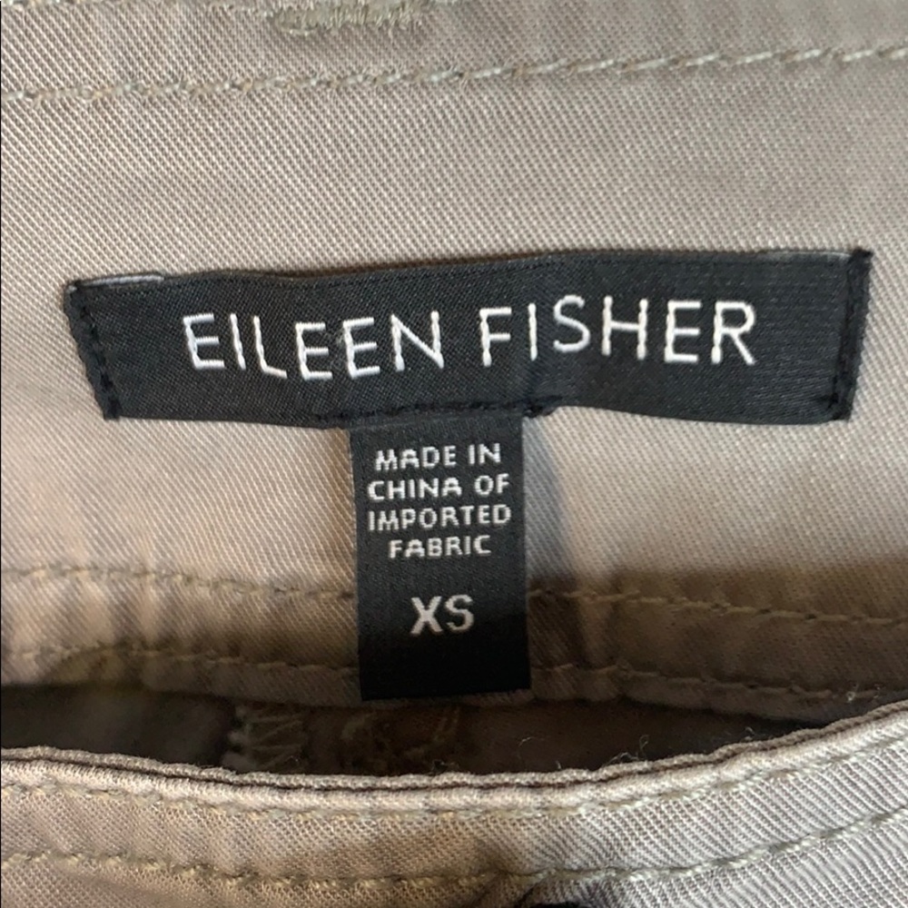 Eileen Fisher gray straight leg pants xs - Picture 2 of 7